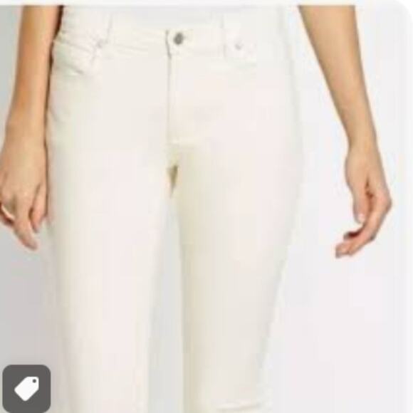 EILEEN FISHER Organic Cotton White Capri Jeans Size 10 - Picture 1 of 8